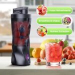 700ml Electric Portable Juicer Fresh Fruit Blender Multi-Function USB Rechargeable Milkshake Smoothie Mixer Outdoor Blender Cup - Image 5