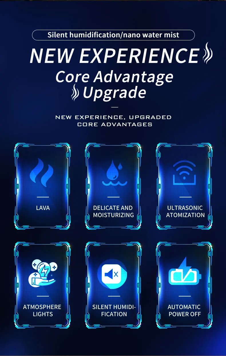 The simulated volcanic color lamp humidifier USB aromatherapy diffuser is suitable for use in cars, homes, bedrooms, as a gift, The simulated volcanic color lamp humidifier USB aromatherapy diffuser is suitable for use in cars, homes, bedrooms, as a gift,