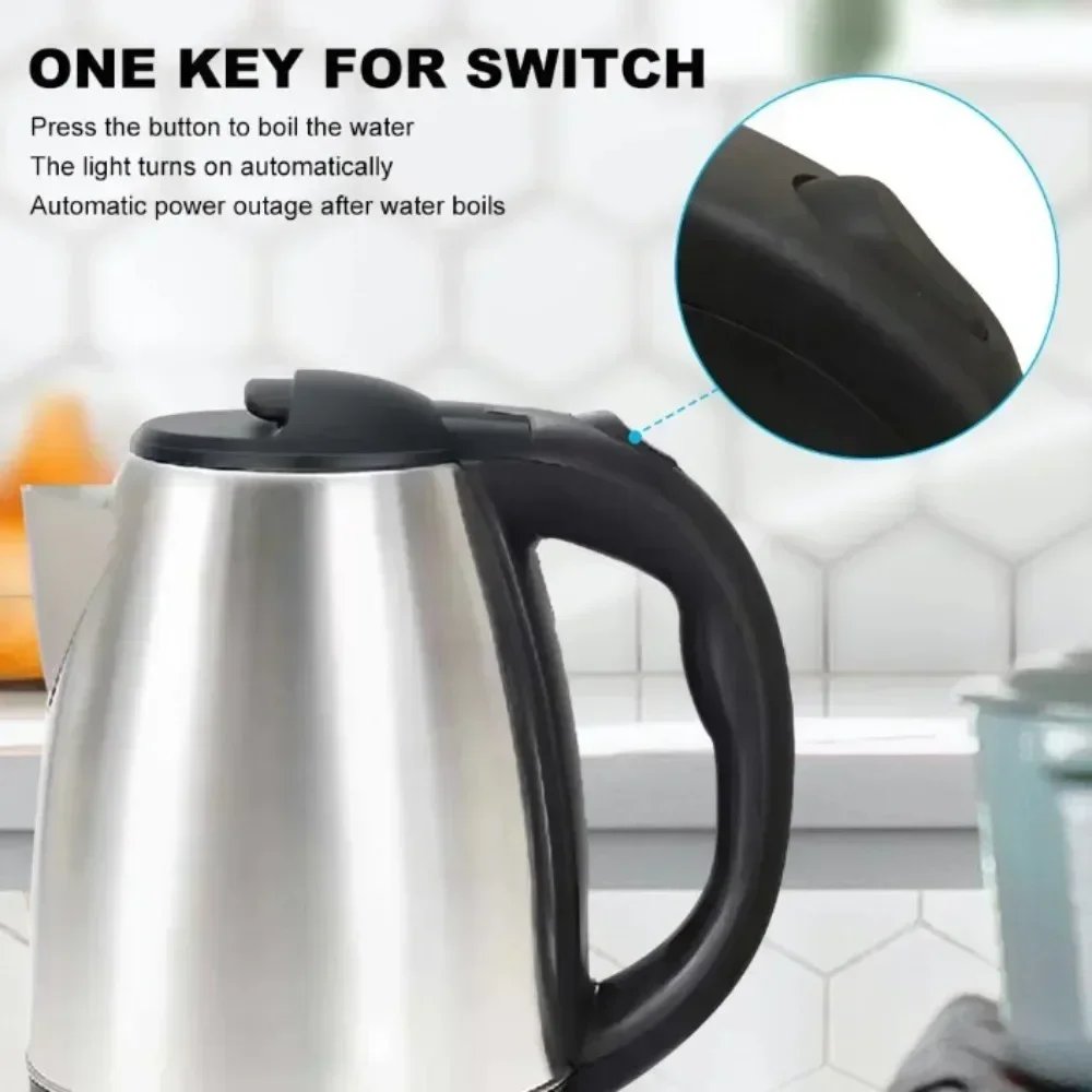 Electric Kettle 2L Hot Water Kettle Stainless Steel Electric Teapot Coffee Tea Beverage Boiler Electric Water Heater 220v/230v