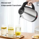 Electric Kettle 2L Hot Water Kettle Stainless Steel Electric Teapot Coffee Tea Beverage Boiler Electric Water Heater 220v/230v - Image 2