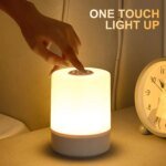 3 Modes Touch Night Lamp Dimming Bedroom Bedside Lamp USB Charging Night Light Ambient Light Soft Light Table Lamp For Kids Gift