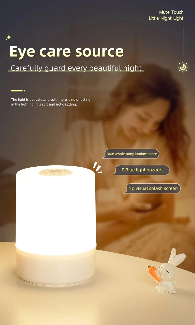 3 Modes Touch Night Lamp Dimming Bedroom Bedside Lamp USB Charging Night Light Ambient Light Soft Light Table Lamp For Kids Gift 3 Modes Touch Night Lamp Dimming Bedroom Bedside Lamp USB Charging Night Light Ambient Light Soft Light Table Lamp For Kids Gift