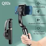 Q02S Bluetooth Wireless Selfie Stick 145cm Mini Tripod Extendable Monopod with fill light Remote shutter For Ios Android phone