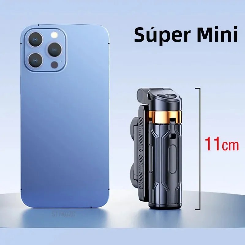 Universal Mini Selfie Stick Portable Phone Holder Shooting Aid Versatile Integrated Design Bluetooth Remote For Live Broadcas