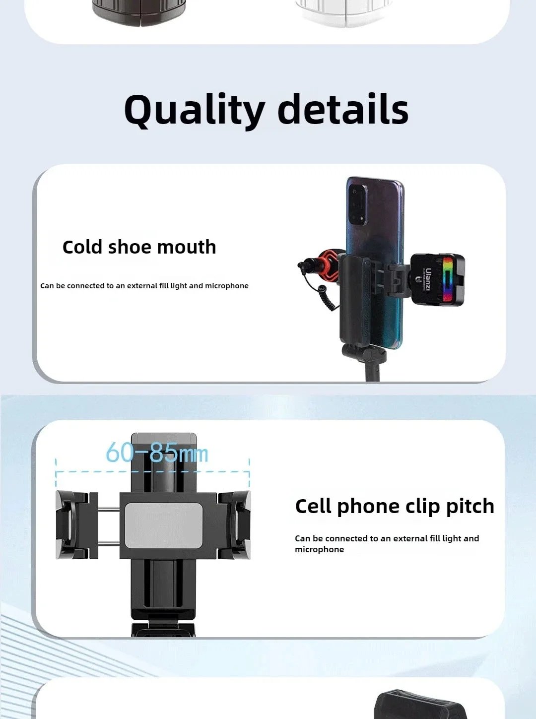 Universal Mini Selfie Stick Portable Phone Holder Shooting Aid Versatile Integrated Design Bluetooth Remote For Live Broadcas
