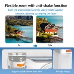 PH-80 Magnetic Camera Grip with Remote Shutter Fill Light Remote Control Handle Universal for Phones - Image 4