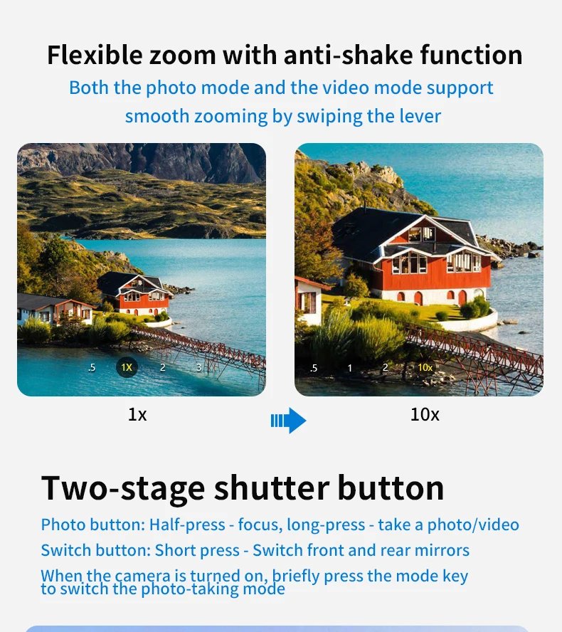 PH-80 Magnetic Camera Grip with Remote Shutter Fill Light Remote Control Handle Universal for Phones