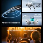 Lenovo AI Smart Glasses 800W Anti Shake HD Camera Video Recording Languages Translation Sunglasses BluetoothMusic Play Man Women - Image 5