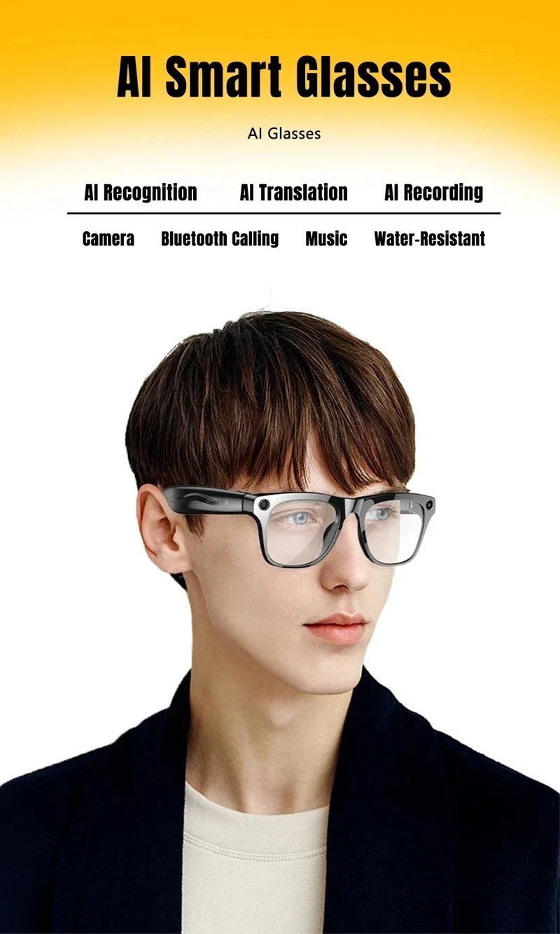 Lenovo AI Smart Glasses 800W Anti Shake HD Camera Video Recording Languages Translation Sunglasses BluetoothMusic Play Man Women Lenovo AI Smart Glasses 800W Anti Shake HD Camera Video Recording Languages Translation Sunglasses BluetoothMusic Play Man Women