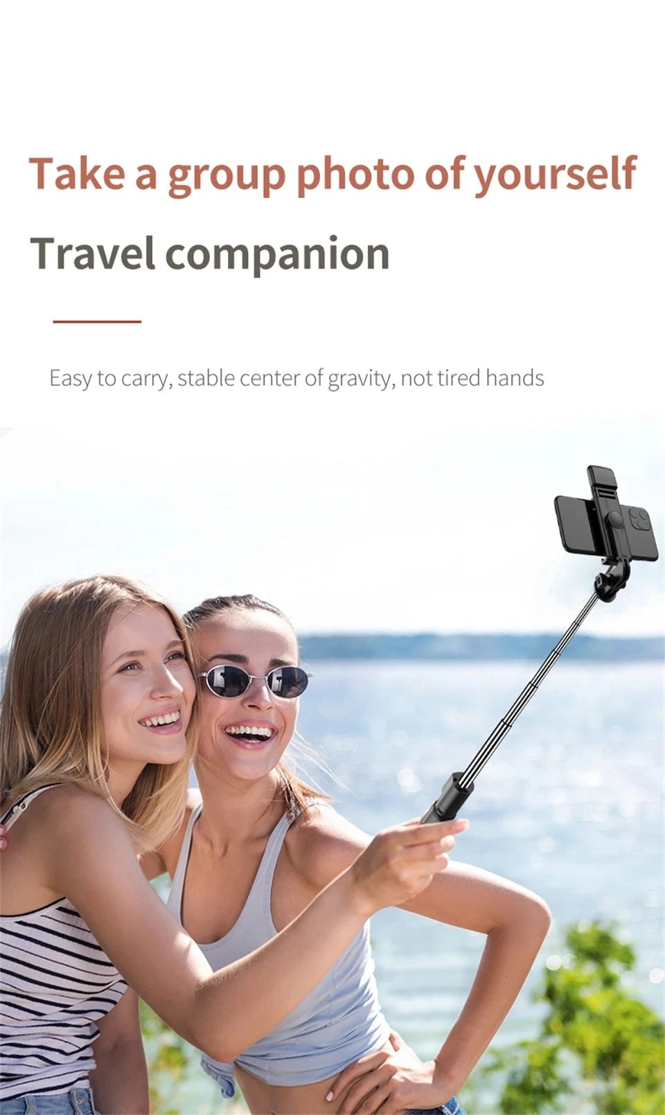 Bluetooth Selfie Stick Tripod Desktop Stand, Phone Holder, Wireless Remote Shutter, for iPhone Android, Option with Fill Light Bluetooth Selfie Stick Tripod Desktop Stand, Phone Holder, Wireless Remote Shutter, for iPhone Android, Option with Fill Light