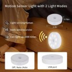 LED Night Light Motion Sensor Light USB Rechargeable Kitchen Bedroom Magnetic Base Wall Light Stairs Lighting Night Lamp - Image 5