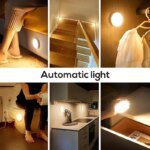 LED Night Light Motion Sensor Light USB Rechargeable Kitchen Bedroom Magnetic Base Wall Light Stairs Lighting Night Lamp - Image 2