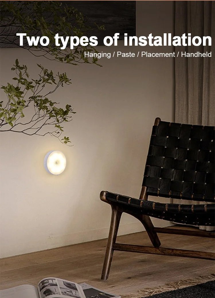 LED Night Light Motion Sensor Light USB Rechargeable Kitchen Bedroom Magnetic Base Wall Light Stairs Lighting Night Lamp LED Night Light Motion Sensor Light USB Rechargeable Kitchen Bedroom Magnetic Base Wall Light Stairs Lighting Night Lamp