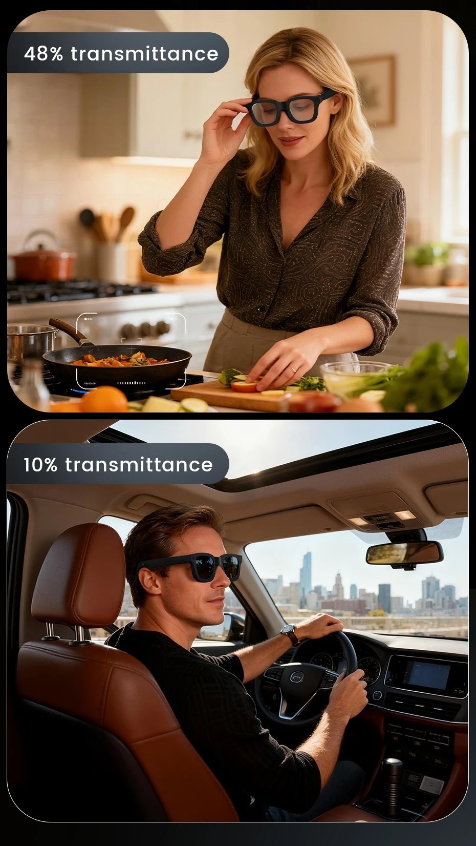 2026 Smart Glasses HD Photo Video OpenAI Record Translation Touch Photochromic Lenses Bluetooth Call Music Multifunction Glasses 2026 Smart Glasses HD Photo Video OpenAI Record Translation Touch Photochromic Lenses Bluetooth Call Music Multifunction Glasses