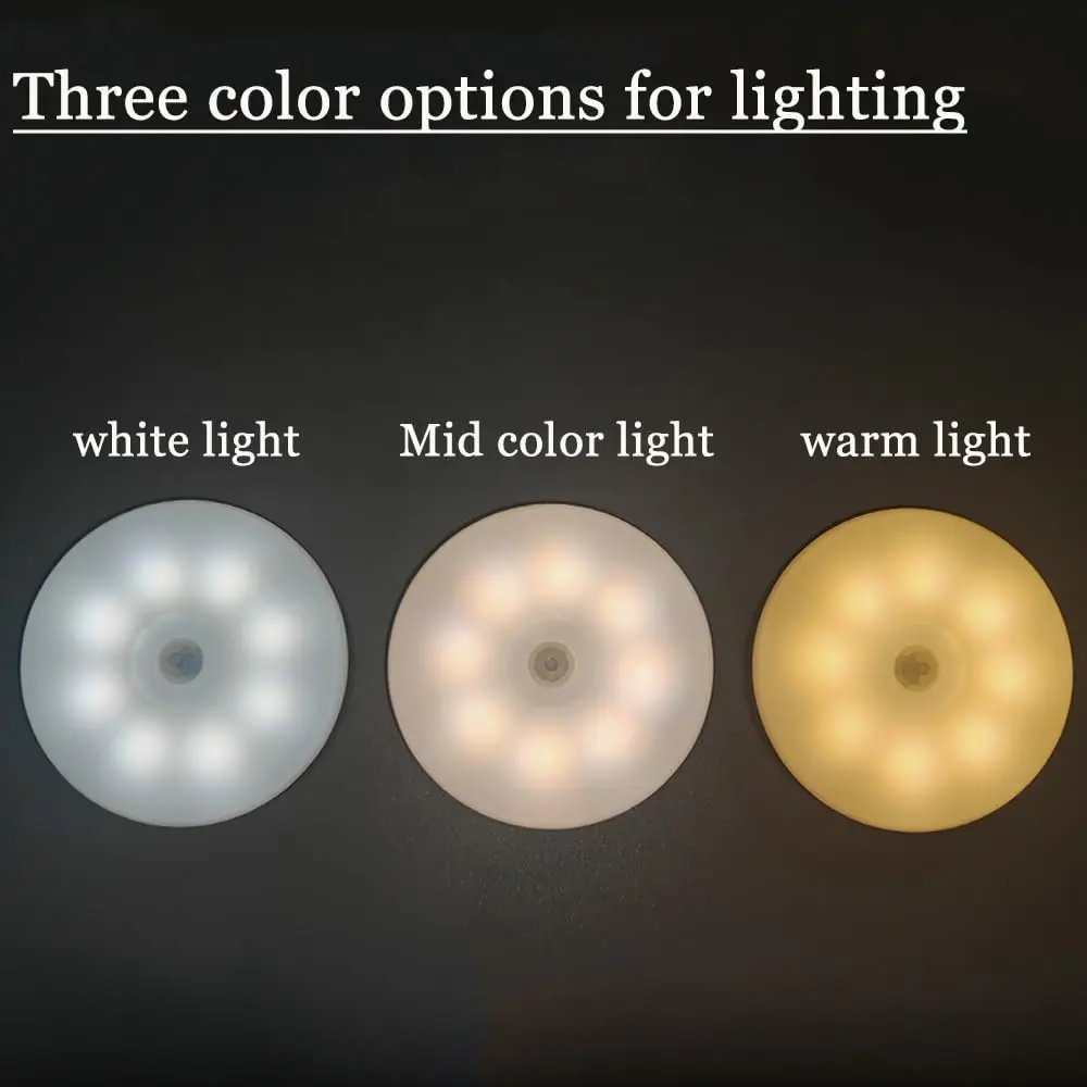 LED Night Light Motion Sensor Light USB Rechargeable Kitchen Bedroom Magnetic Base Wall Light Stairs Lighting Night Lamp LED Night Light Motion Sensor Light USB Rechargeable Kitchen Bedroom Magnetic Base Wall Light Stairs Lighting Night Lamp