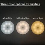 LED Night Light Motion Sensor Light USB Rechargeable Kitchen Bedroom Magnetic Base Wall Light Stairs Lighting Night Lamp - Image 4
