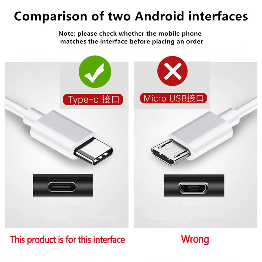 30W USB A To Type C Cable For Samsung Galaxy s8s10 Htc Xiaomi Huawei android phone 2A Fast Charging Charger Cable Accessories 1M