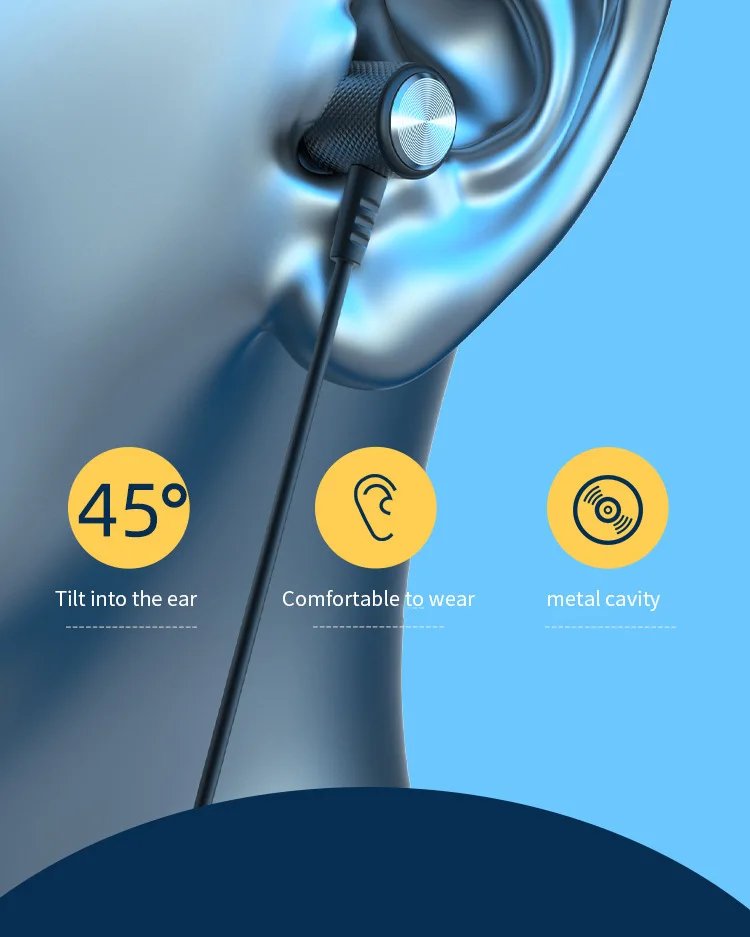 Magnetic Adsorption Wireless Bluetooth 4.2 In-Ear Earphone Sports Headphones Stereo Headset With Mic For iPhone Huawei Samsung