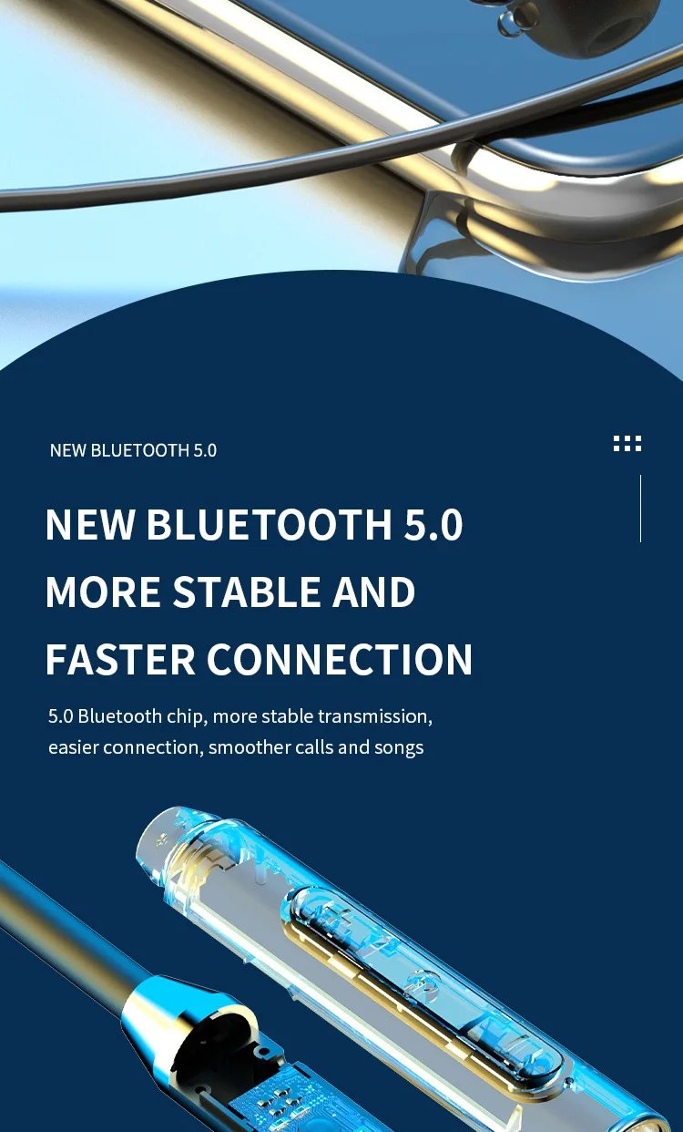 Magnetic Adsorption Wireless Bluetooth 4.2 In-Ear Earphone Sports Headphones Stereo Headset With Mic For iPhone Huawei Samsung