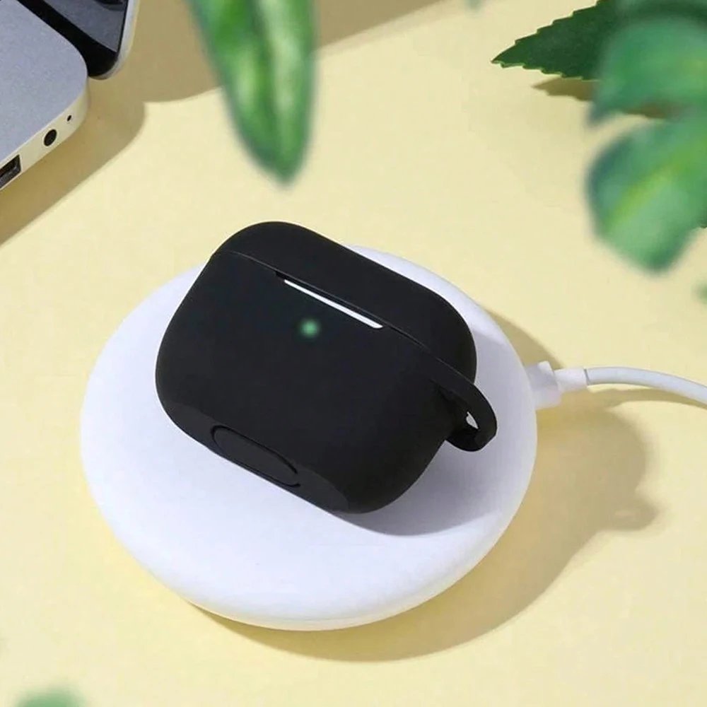 AirPods Cover 4 AirPod Pro 4 2 3 2nd/1st Protective Case Silicone New Solid Color Apple Bluetooth Headset Soft Case Protective Cover