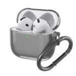 Silicone Transparent Protecitve Case Waterproof Soft TPU Earphones Case With Keychain For AirPods 4 Headphone Shell Accessories - Image 3