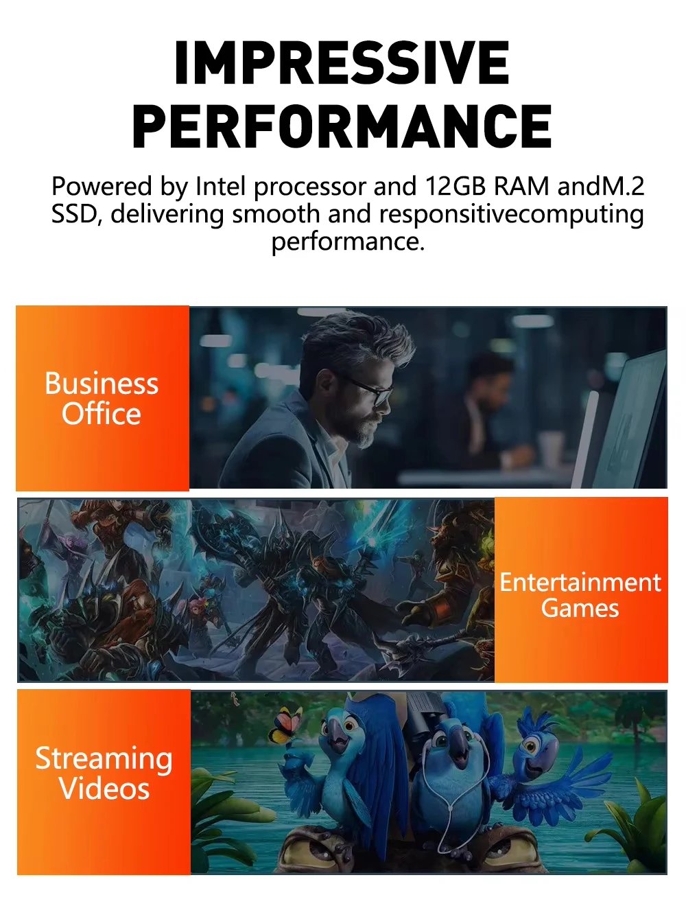 Mini PC Windows 10 Intel Core i7 8500Y 12GB DDR3 512GB 1TB SSD PC Gamer Computer Dual WIFI 6 BT4.2 4K HD Mini Gaming Pc Desktop