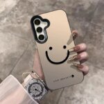 Galaxy S25 S24 S23 Ultra S22 Plus S21 FE Case Color Silver Smile Cheeks Cover For A56 A55 A54 A53 A36 A25 A24 Funda - Image 3
