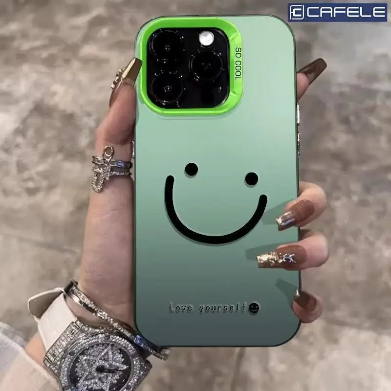 Galaxy S25 S24 S23 Ultra S22 Plus S21 FE Case Color Silver Smile Cheeks Cover For A56 A55 A54 A53 A36 A25 A24 Funda