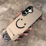 Galaxy S25 S24 S23 Ultra S22 Plus S21 FE Case Color Silver Smile Cheeks Cover For A56 A55 A54 A53 A36 A25 A24 Funda - Image 5