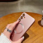 Matte Lens Protect Case For Magsafe Samsung Galaxy S24 S23 S22 S21 A05 A06 A16 A26 A36 A56 A15 A25 A35 A55 A14 A24 A34 A54 Cover - Image 3