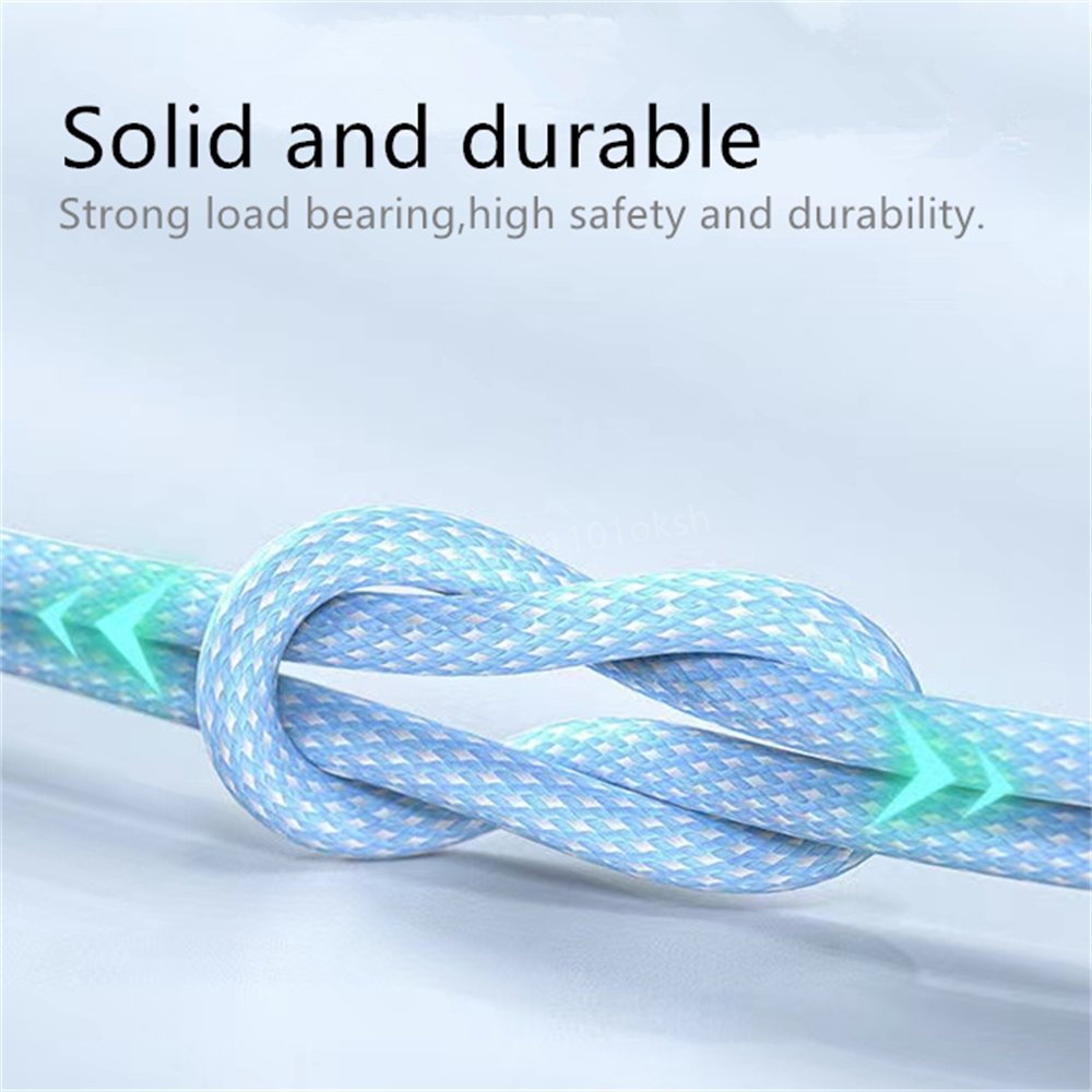 3in1 Usb 66W Super Fast Charging Macarone Braided  Data Cable, Suitable for Iphone Huawei Xiaomi Android Type C Charging Cable