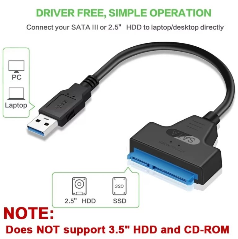 New Sata to usb 3.0/2.0 Type c Cable Support 2.5 Inches External HDD SSD Hard Drive Adapter Cable Computer Connector Converter New Sata to usb 3.0/2.0 Type c Cable Support 2.5 Inches External HDD SSD Hard Drive Adapter Cable Computer Connector Converter