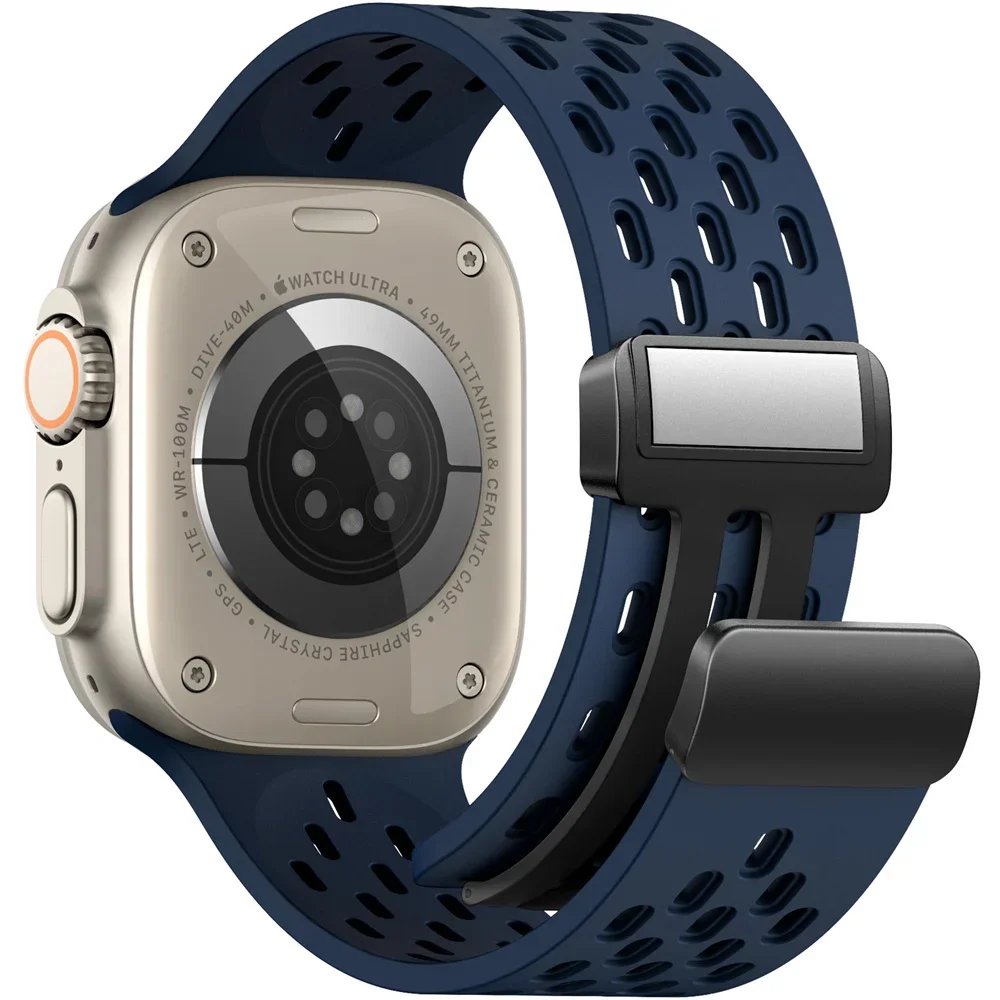Magnetic band For Apple watch ultra 2 Strap 49mm 44mm 45mm 40mm 41mm 42 46 45mm Silicone Bracelet iWatch Series 10 9 7 8 se 6 5 Magnetic band For Apple watch ultra 2 Strap 49mm 44mm 45mm 40mm 41mm 42 46 45mm Silicone Bracelet iWatch Series 10 9 7 8 se 6 5