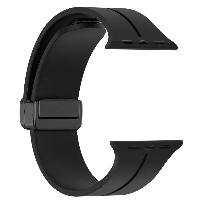 Magnetic Silicone Strap For Apple watch band 44mm 45mm 49mm 40mm 41mm 42mm 38mm correa Bracelet iWatch Series 7 8 se 6 9 ultra 2 Magnetic Silicone Strap For Apple watch band 44mm 45mm 49mm 40mm 41mm 42mm 38mm correa Bracelet iWatch Series 7 8 se 6 9 ultra 2