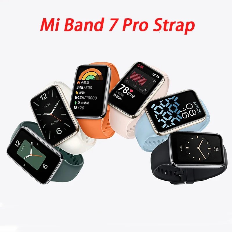 Sport Watch band for Xiaomi Mi Band 7 Pro smart Wristband Bracelet Silicone WristStrap Smartwatch Correa MiBand 7pro Accessories