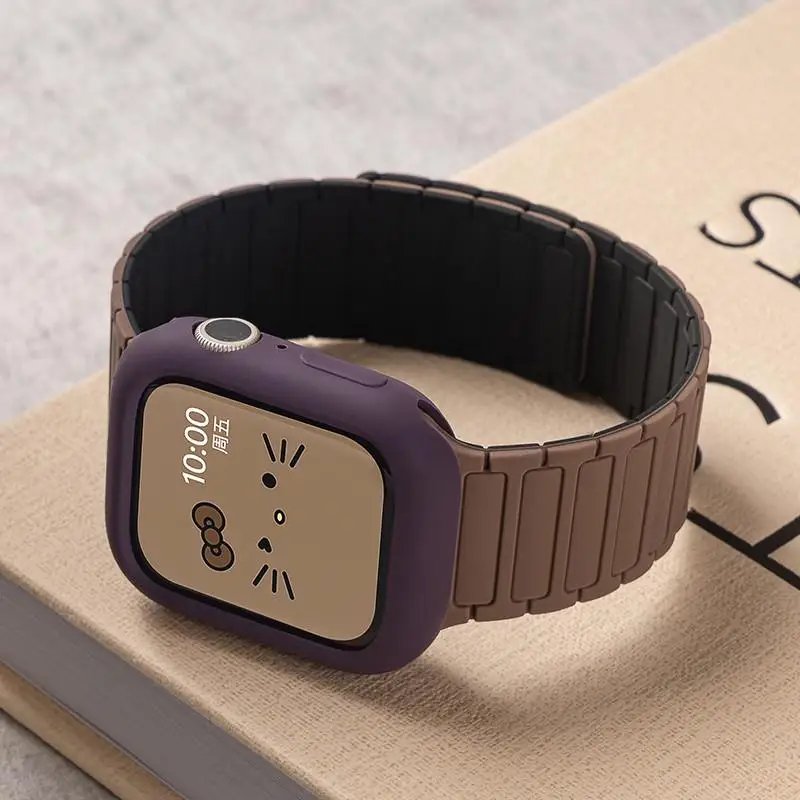 Strap + Case Soft Silicone Band For Apple Watch Ultra 3 49mm 46mm 42mm 44mm 40mm 45mm 41mm for iWatch Series 11 10 SE3 9 8 7 6 5 4