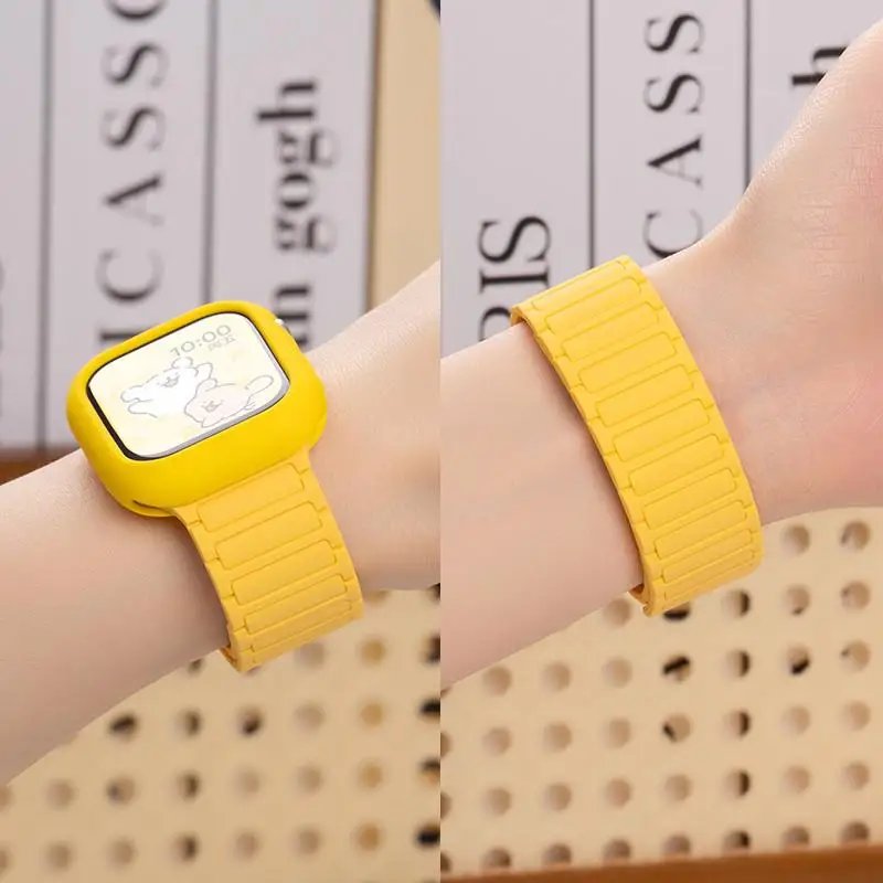 Strap + Case Soft Silicone Band For Apple Watch Ultra 3 49mm 46mm 42mm 44mm 40mm 45mm 41mm for iWatch Series 11 10 SE3 9 8 7 6 5 4