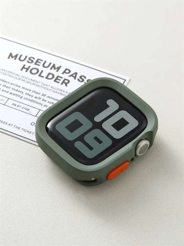 Soft Silicone Case For Apple Watch 9 8 7 6 SE 5 Sport Anti-drop Matte Cover For iwatch Ultra 49mm 41mm 40mm 44mm 45 mm