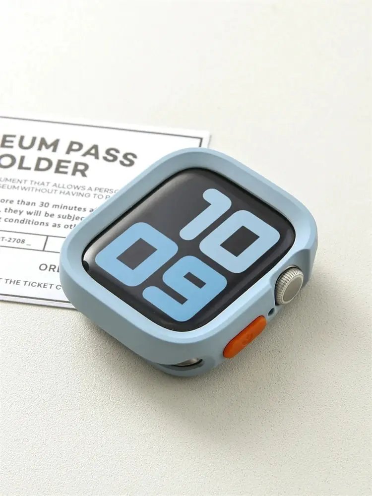 Soft Silicone Case For Apple Watch 9 8 7 6 SE 5 Sport Anti-drop Matte Cover For iwatch Ultra 49mm 41mm 40mm 44mm 45 mm