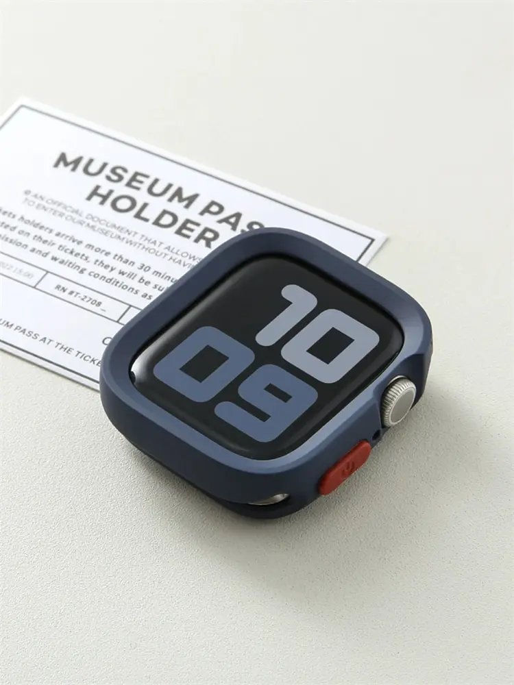 Soft Silicone Case For Apple Watch 9 8 7 6 SE 5 Sport Anti-drop Matte Cover For iwatch Ultra 49mm 41mm 40mm 44mm 45 mm