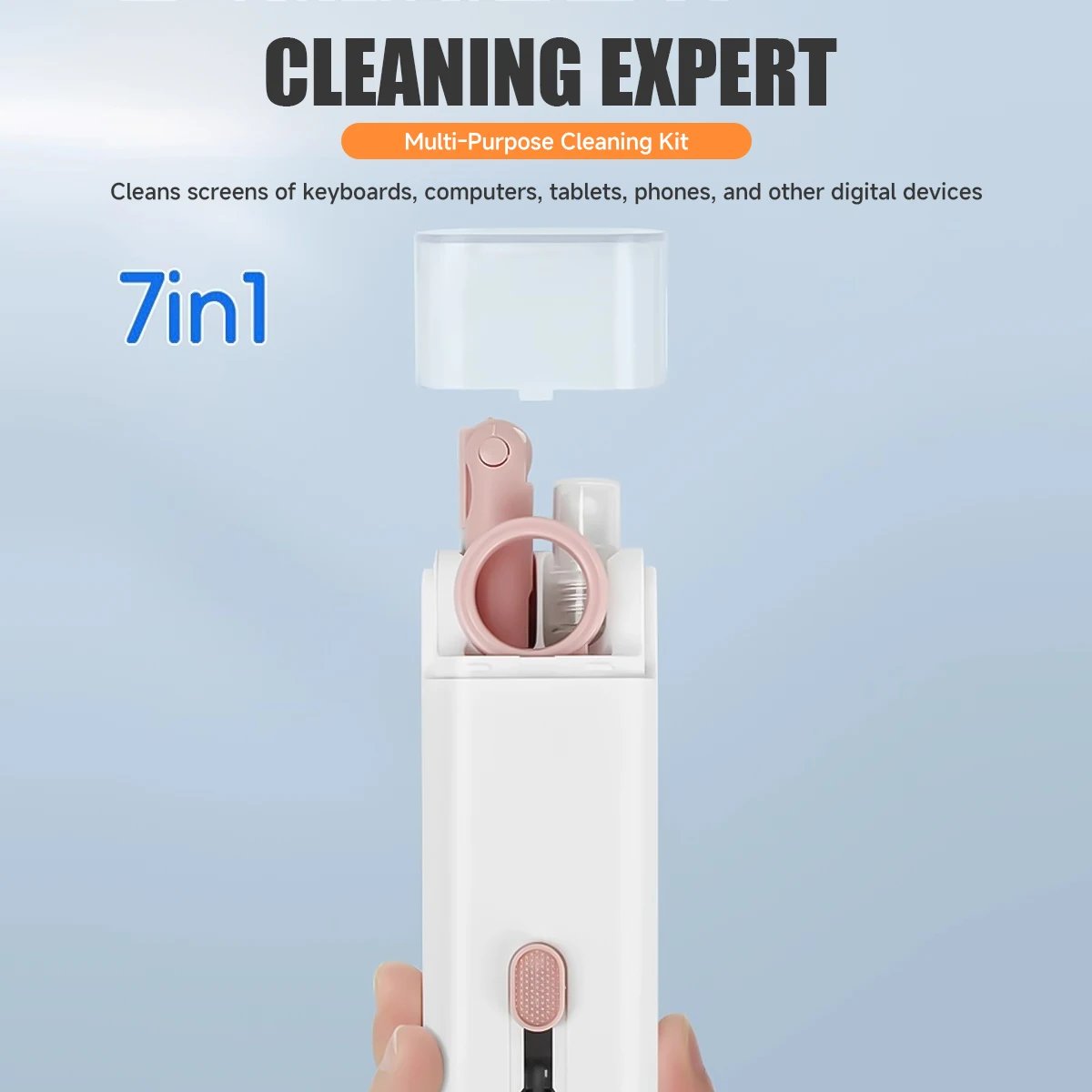 7-in-1 Computer Keyboard Cleaner Brush Kit Earphone Cleaning Pen For Headset Keyboard Cleaning Tools Cleaner Keycap Puller Kit 7-in-1 Computer Keyboard Cleaner Brush Kit Earphone Cleaning Pen For Headset Keyboard Cleaning Tools Cleaner Keycap Puller Kit