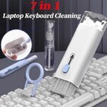7-in-1 Computer Keyboard Cleaner Brush Kit Earphone Cleaning Pen For Headset Keyboard Cleaning Tools Cleaner Keycap Puller Kit