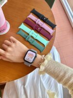 Silicone Strap For Apple Watch Band 44mm 40mm 49mm 45mm 41mm 38mm 42mm Correa Belt Bracelet IWatch Series 9 8 7 6 5 3 SE Ultra 2