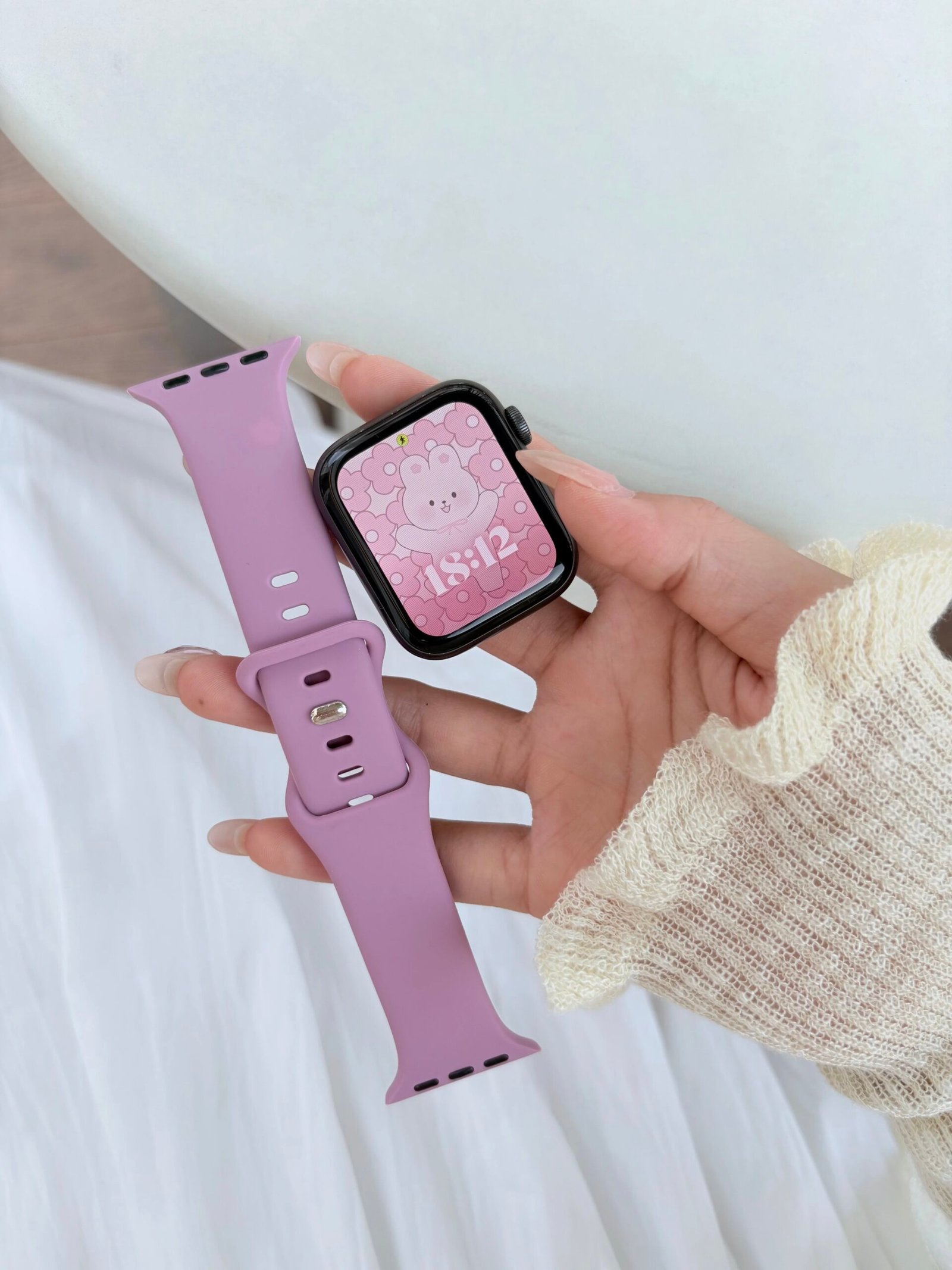 Silicone Strap For Apple Watch Band 44mm 40mm 49mm 45mm 41mm 38mm 42mm Correa Belt Bracelet IWatch Series 9 8 7 6 5 3 SE Ultra 2