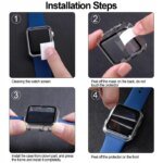 Glass+Cover+Strap For Apple Watch band 44mm 41mm 45mm 40mm 38mm 42mm Silicone bracelet iWatch serises 9 8 3 4 5 6 SE 7 watchbands - Image 6