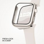 Glass+Cover+Strap For Apple Watch band 44mm 41mm 45mm 40mm 38mm 42mm Silicone bracelet iWatch serises 9 8 3 4 5 6 SE 7 watchbands - Image 2