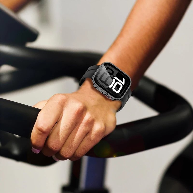 Glass+Case For Apple Watch 46mm 44mm 45mm 40mm 41mm 42mm straight edge Screen Protector Cover Case iWatch 10 9 8 7 SE 6 5 4 case Glass+Case For Apple Watch 46mm 44mm 45mm 40mm 41mm 42mm straight edge Screen Protector Cover Case iWatch 10 9 8 7 SE 6 5 4 case