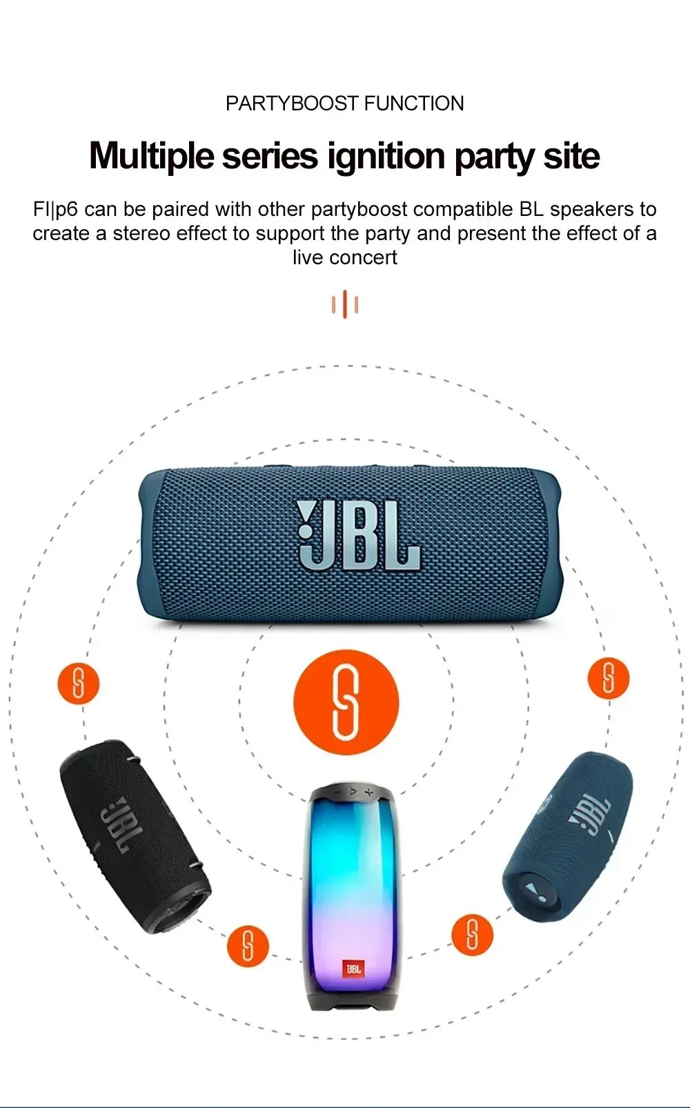 JBL FLIP 6 Wireless Bluetooth Speaker Portable IPX7 FLIP6 Waterproof Outdoor Stereo Bass Music Track Speaker Independent Tweeter JBL FLIP 6 Wireless Bluetooth Speaker Portable IPX7 FLIP6 Waterproof Outdoor Stereo Bass Music Track Speaker Independent Tweeter