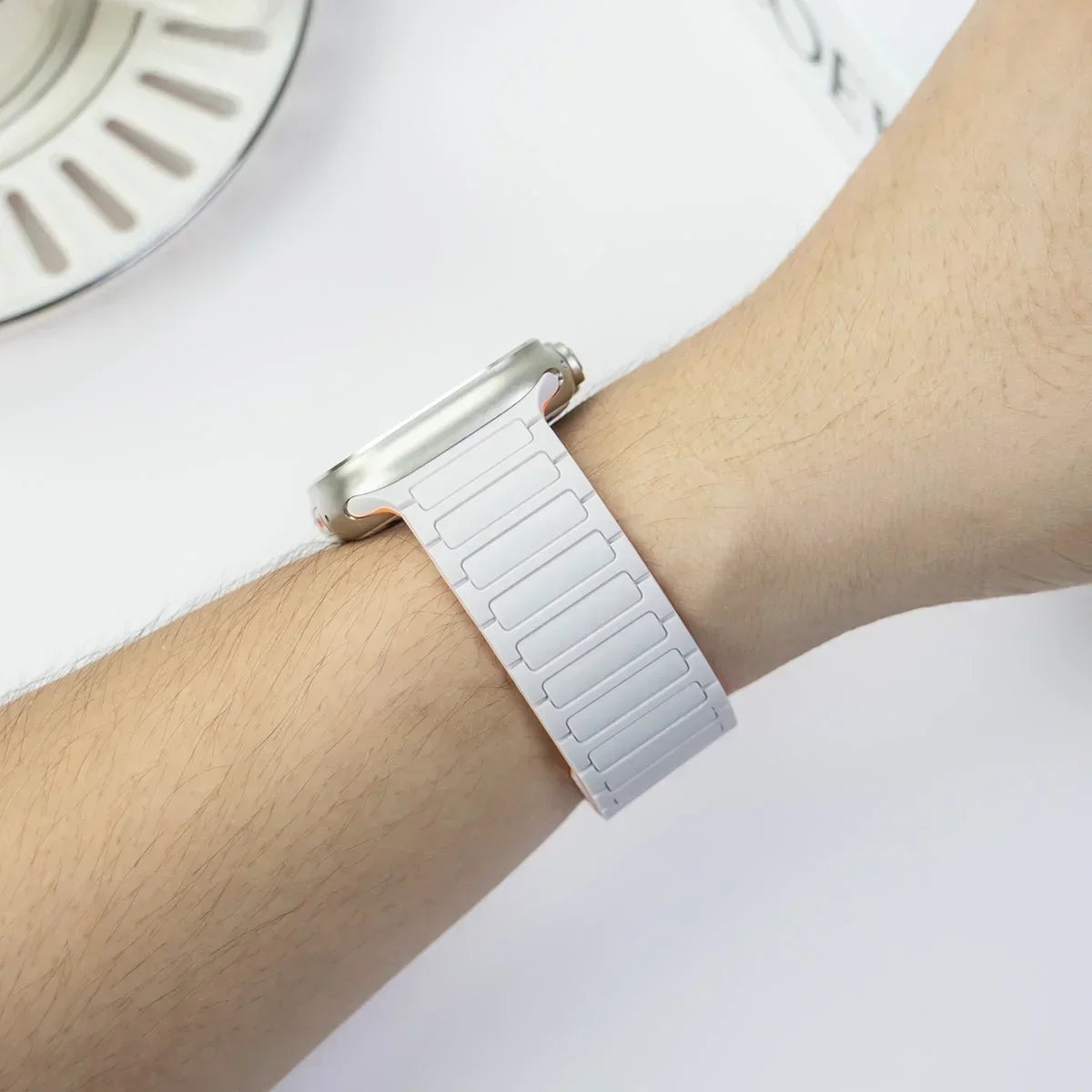 Magnetic Band for Apple Watch Ultra 3 49mm 46mm 42mm 45mm 44mm 40mm 41mm Silicone Strap iWatch Series 11 10 9 8 7 6 SE Bracelet