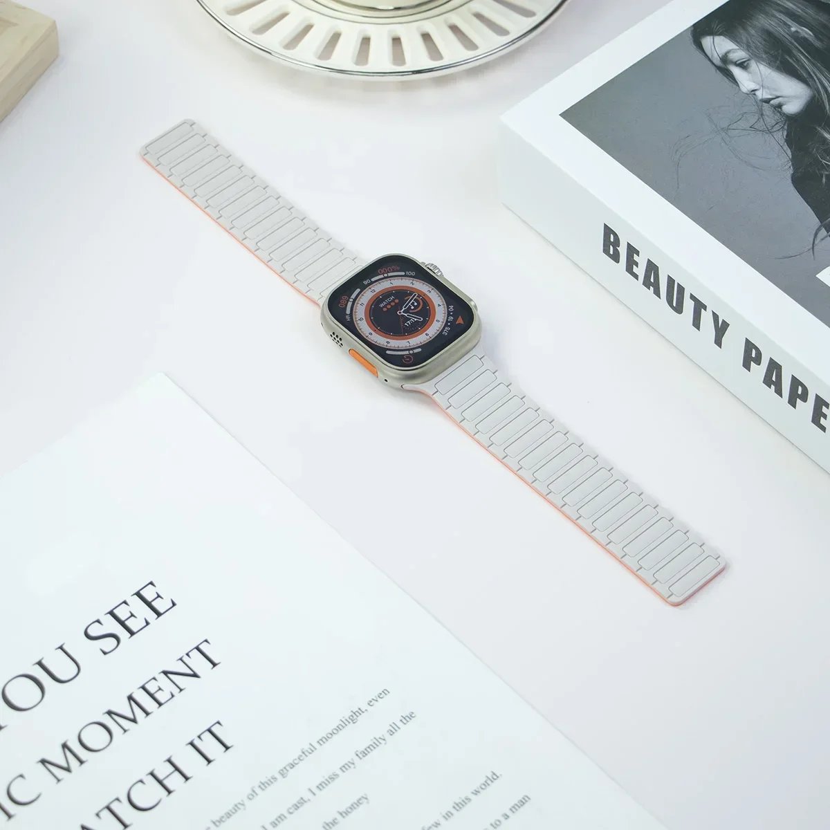 Magnetic Band for Apple Watch Ultra 3 49mm 46mm 42mm 45mm 44mm 40mm 41mm Silicone Strap iWatch Series 11 10 9 8 7 6 SE Bracelet